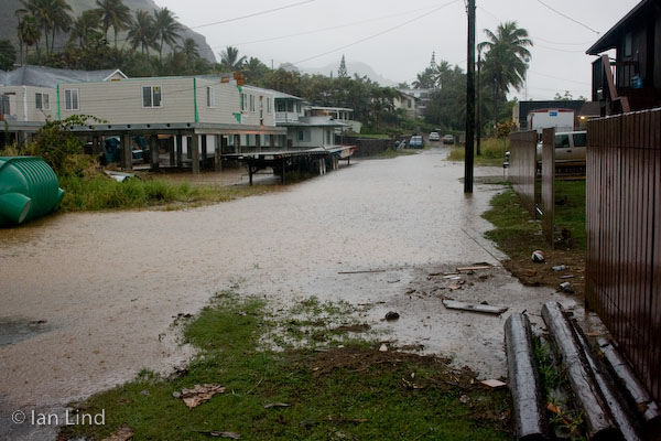 The end of Kekio Road behind the post office.
