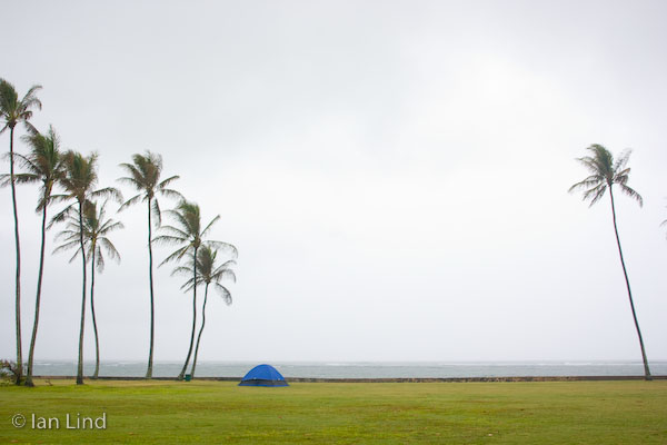 Probably not the best weekend for camping.
