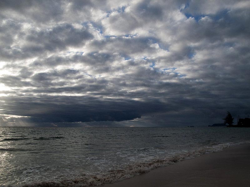 Dark morning clouds