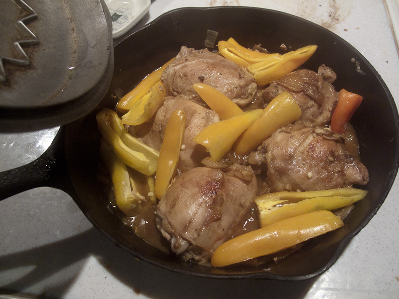 On the stove